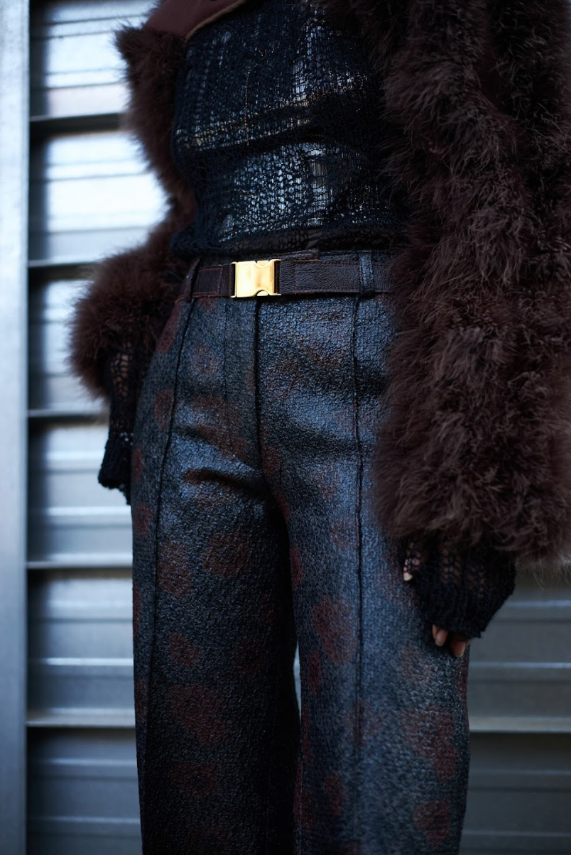 Burgundy Bovine Leather Belt