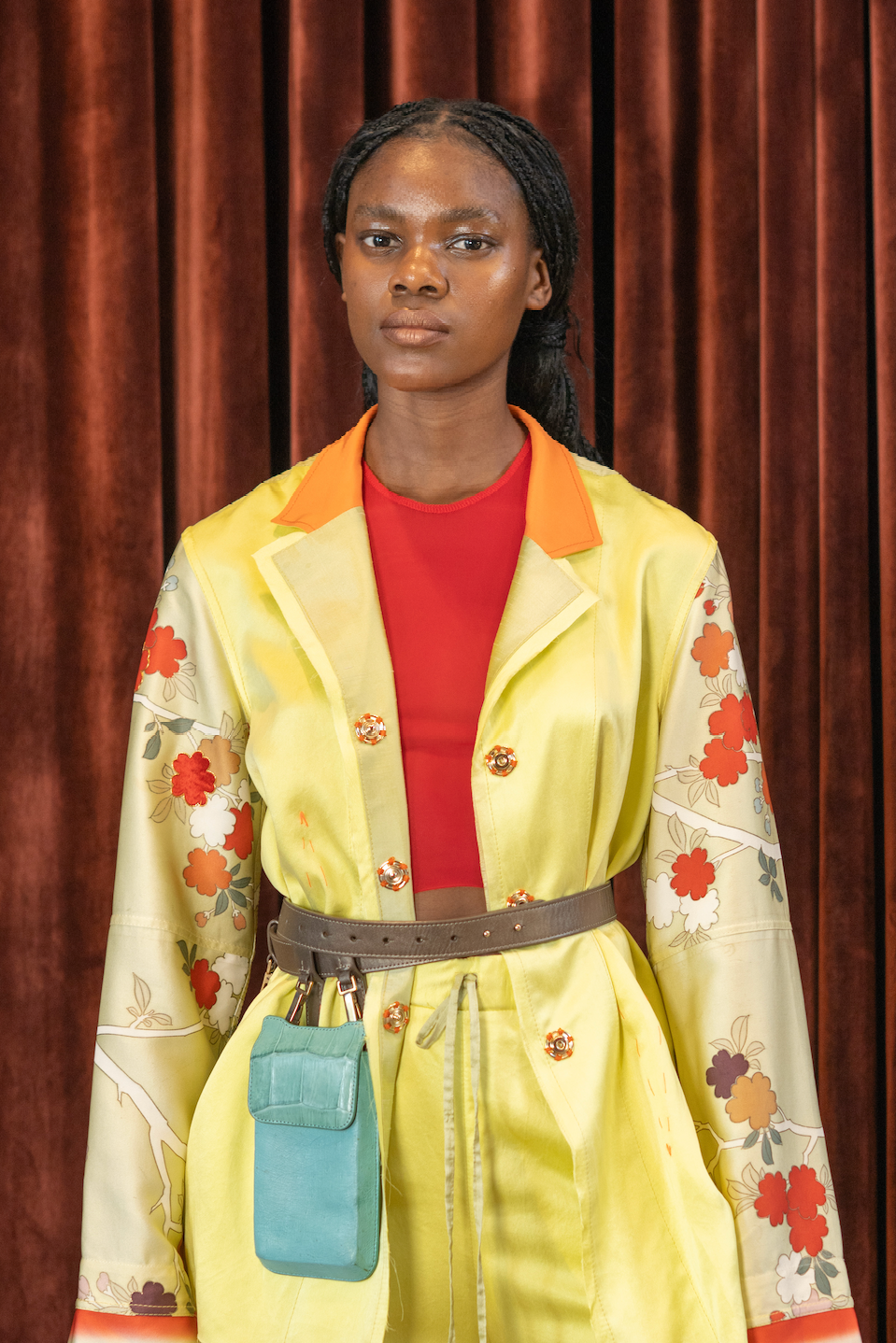 Scarlett Racer Top in Stretch Mesh