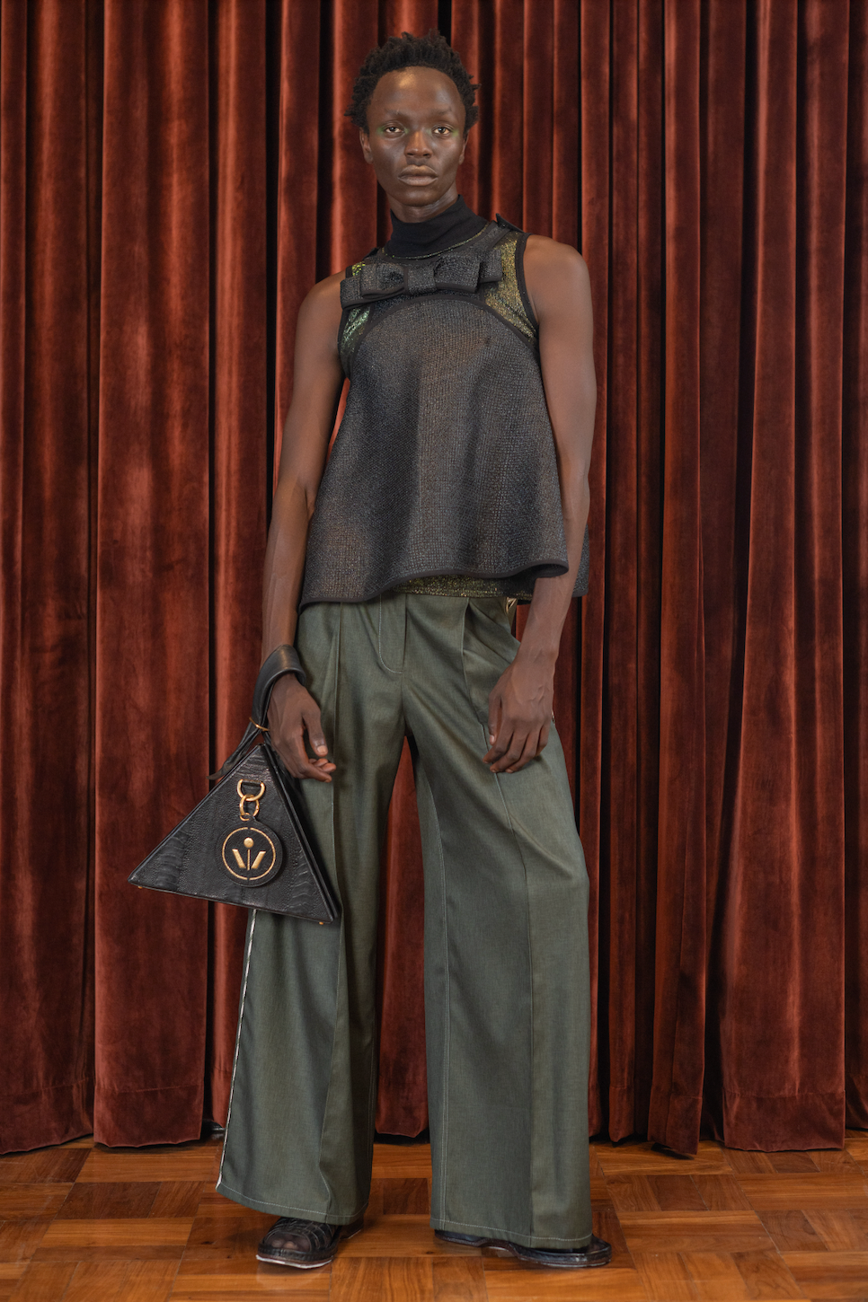 Bells and Whistles Raffia Top