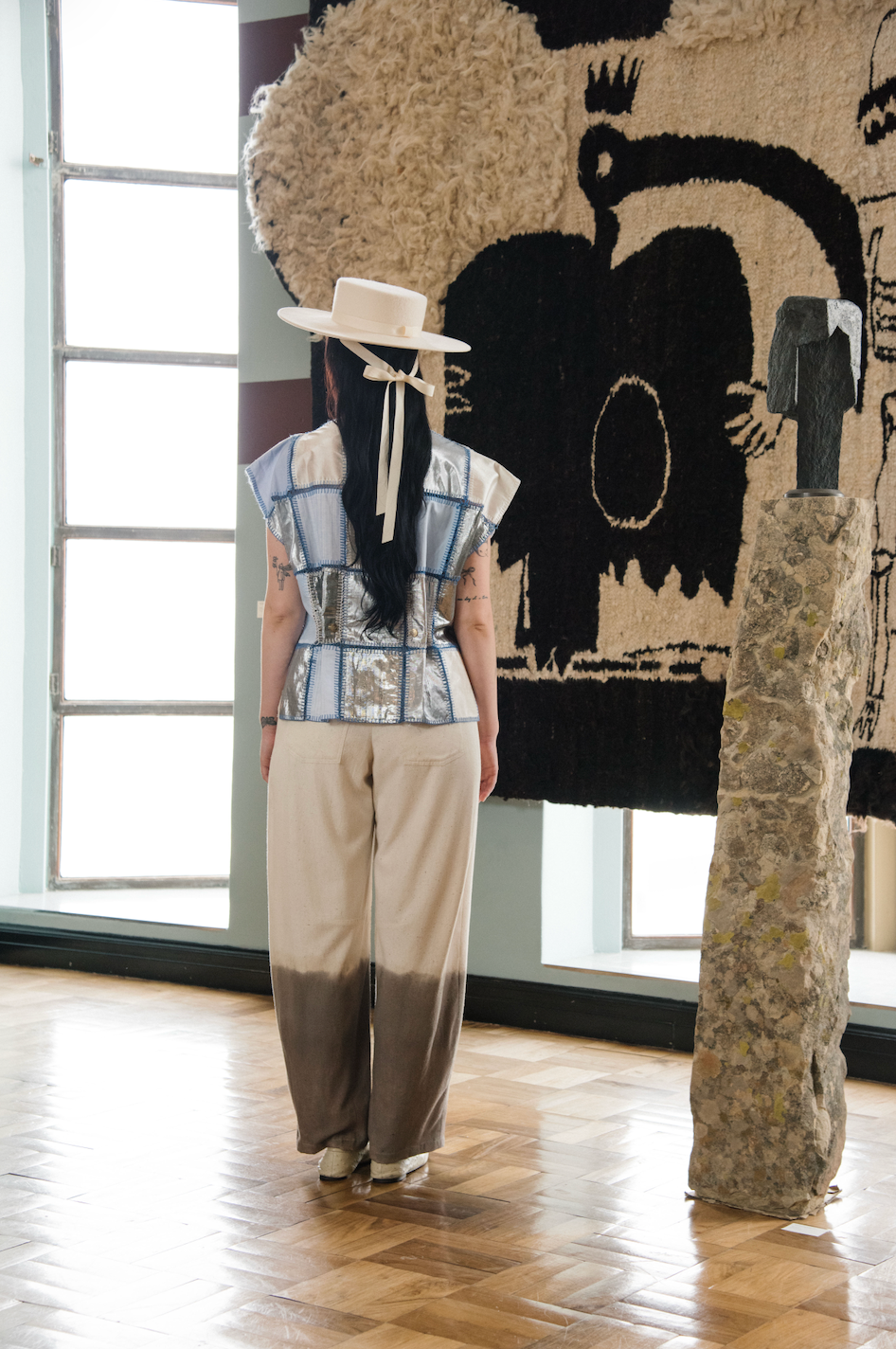 Botanical Dyed Raw Silk Signature Pants