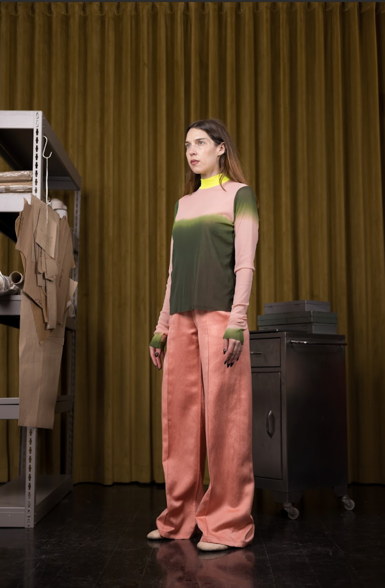 Cypress Gradient Dyed Stretch Mesh Top