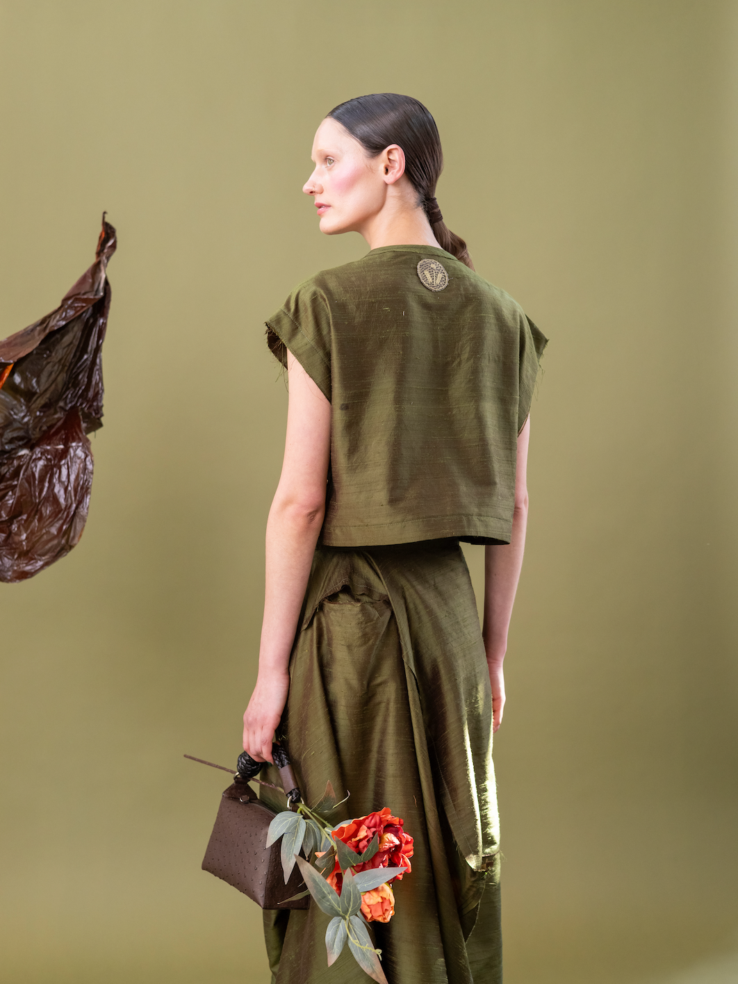 Sweetpea Popper Top in 100% Silk