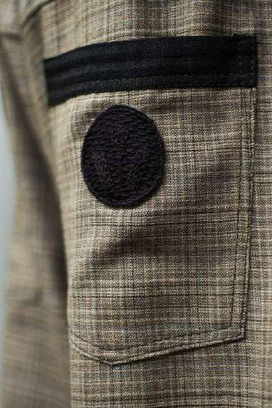 100% South African Merino Wool Sacred Geometric Plaid Signature Pants