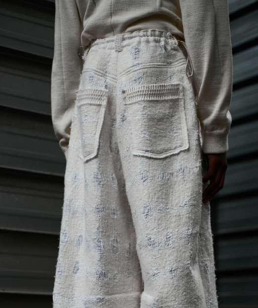 Artisanal 100% South African Merino Wool on Muslin Straight Cut Pants
