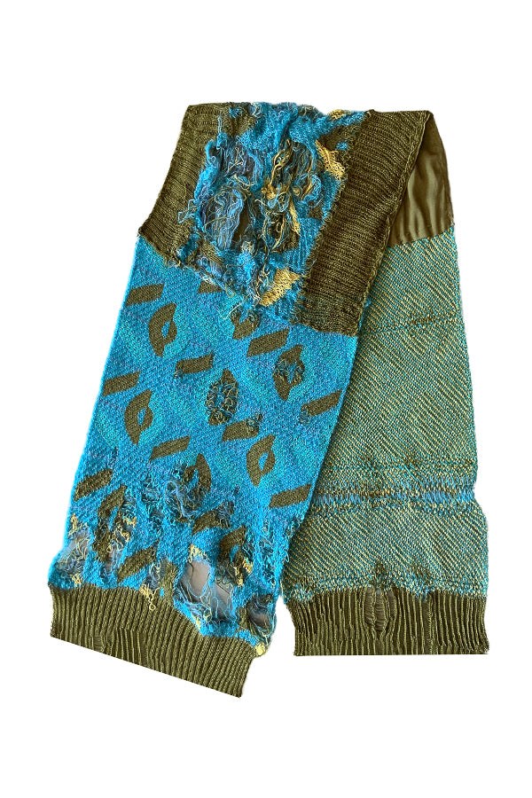 Artisanal, Deconstructed Viviers Monogram Jacquard Scarf