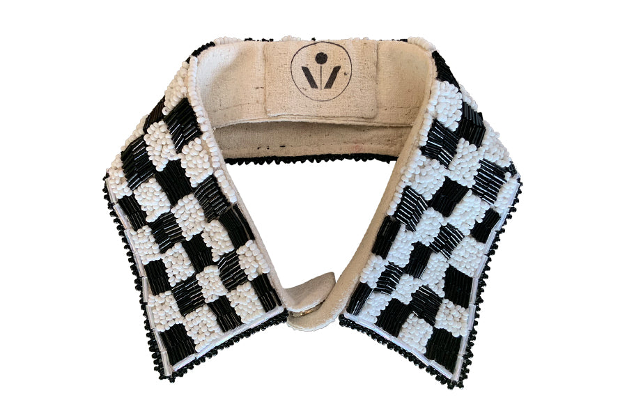 Hand Beaded Separate Collar