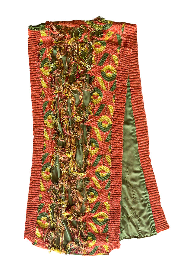 Artisanal Deconstructed Viviers Monogram Jacquard Scarf