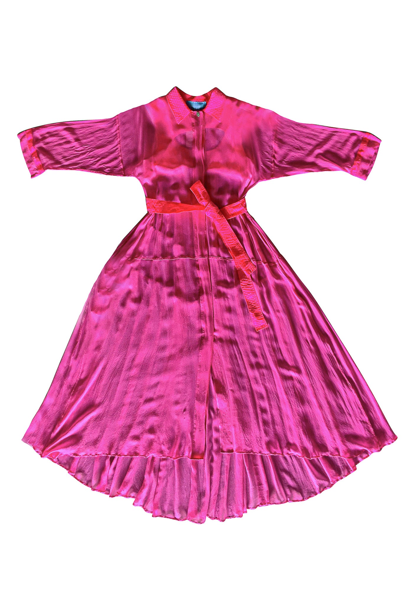 Pure Silk Georgette Shirt Dress