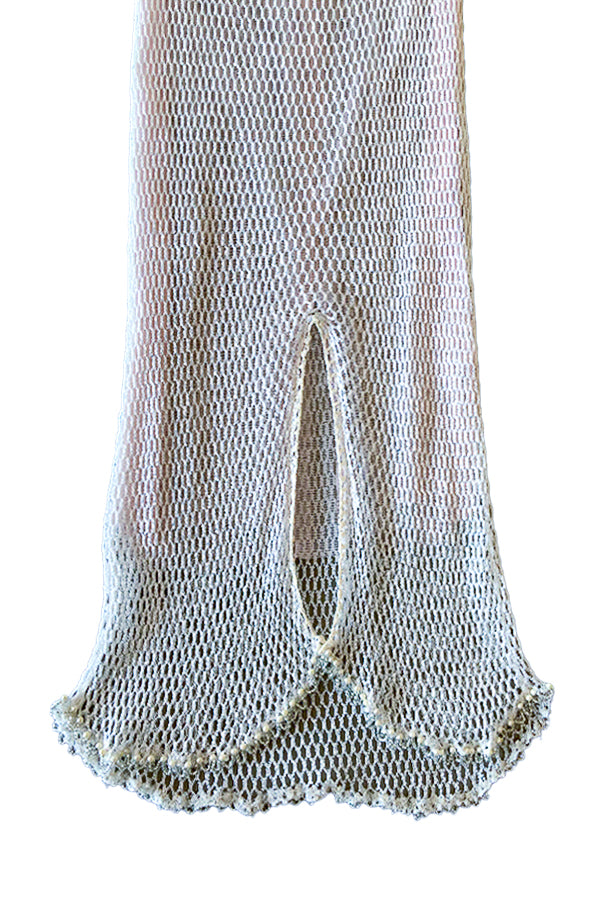 VINTAGE CROCHET HAND-BEADED SKIRT