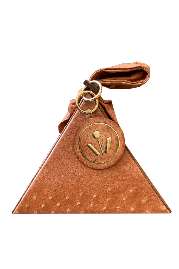 Genuine Exotic Leather Pyramid Bag