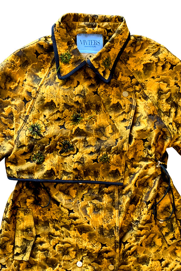 Brocade Golden Floral Coat