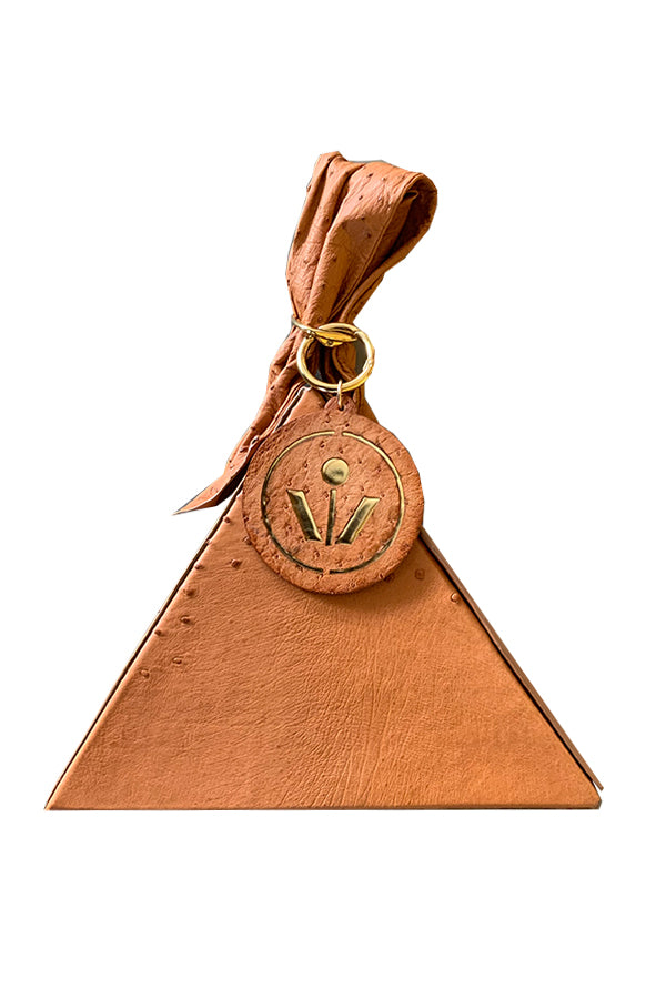 Genuine Exotic Leather Pyramid Bag