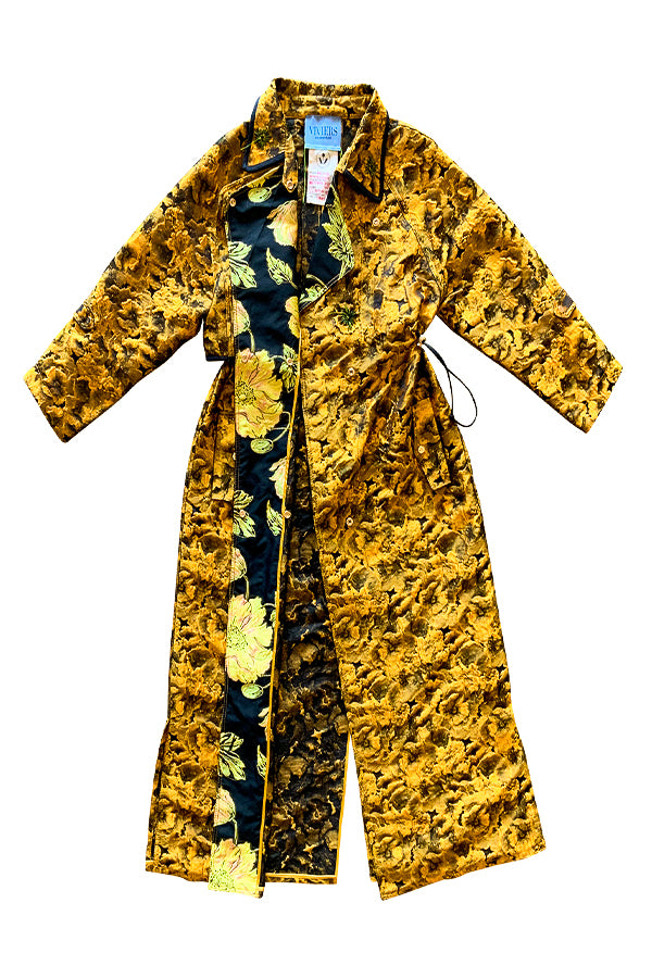 Brocade Golden Floral Coat