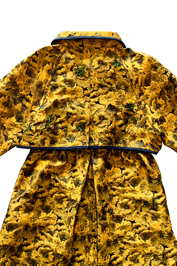 Brocade Golden Floral Coat