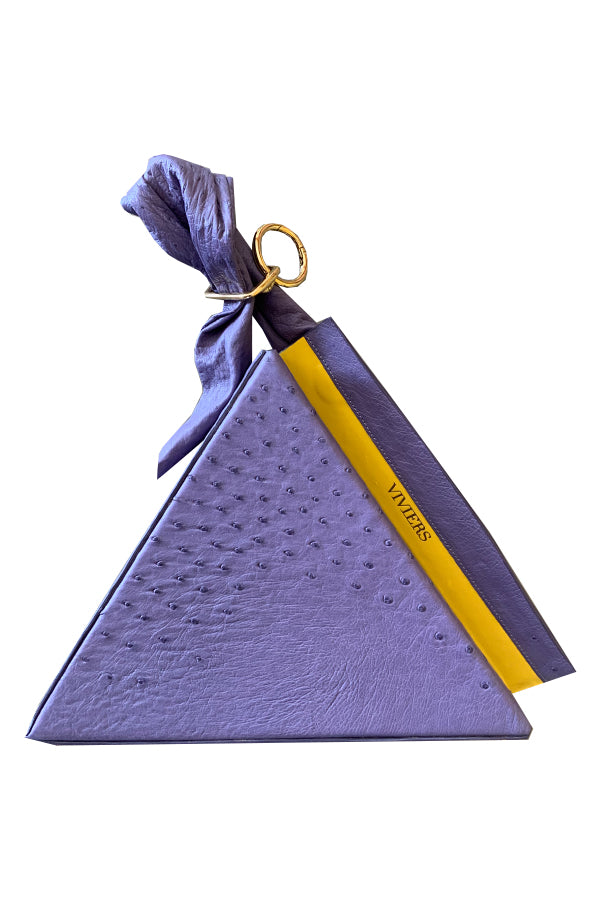Genuine Exotic Leather Pyramid Bag