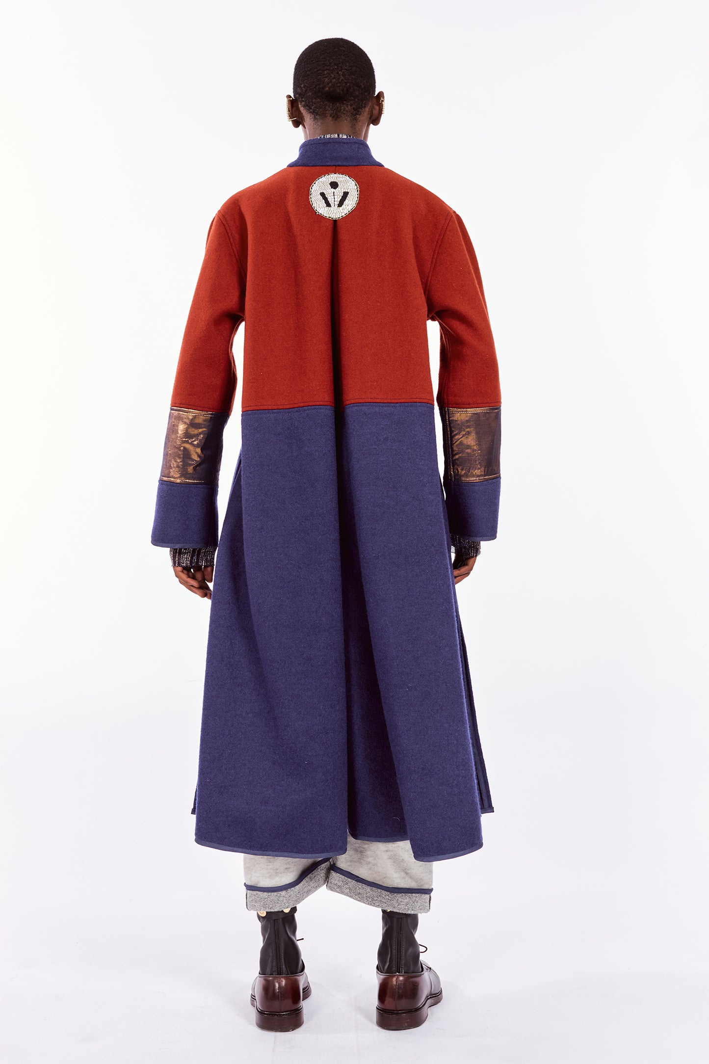 Red Bronze Cashmere & Wool-Blend Coat