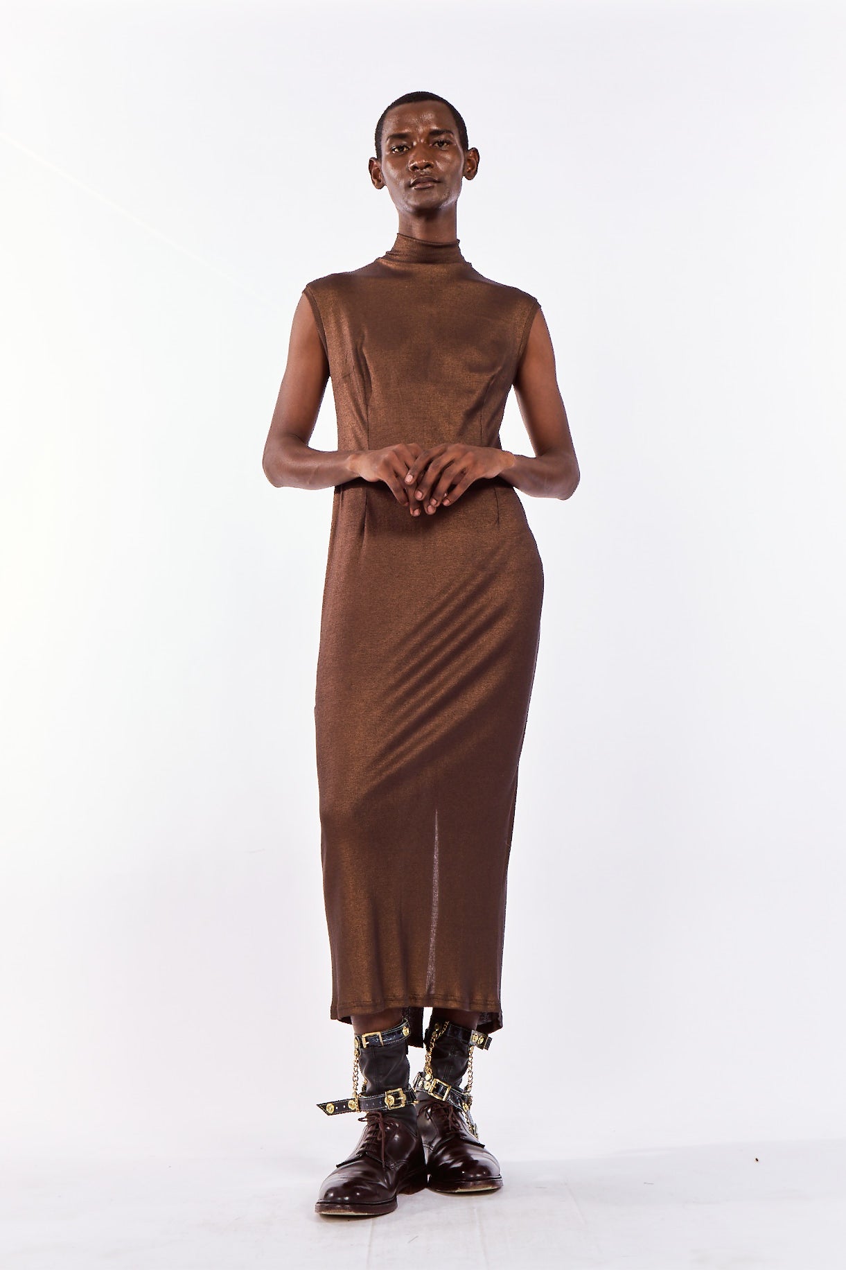 Bronze Lurex Dress