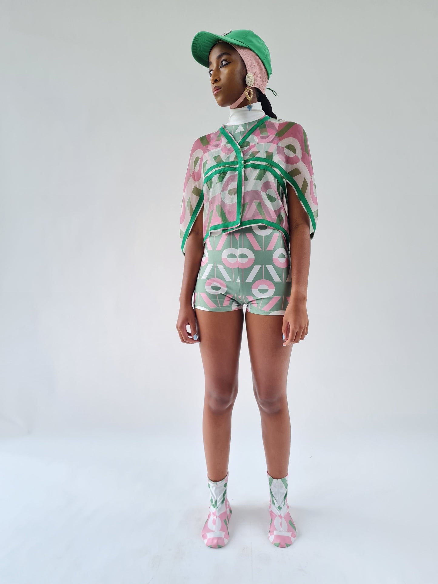 Green VIVI Monogram Swimsuit