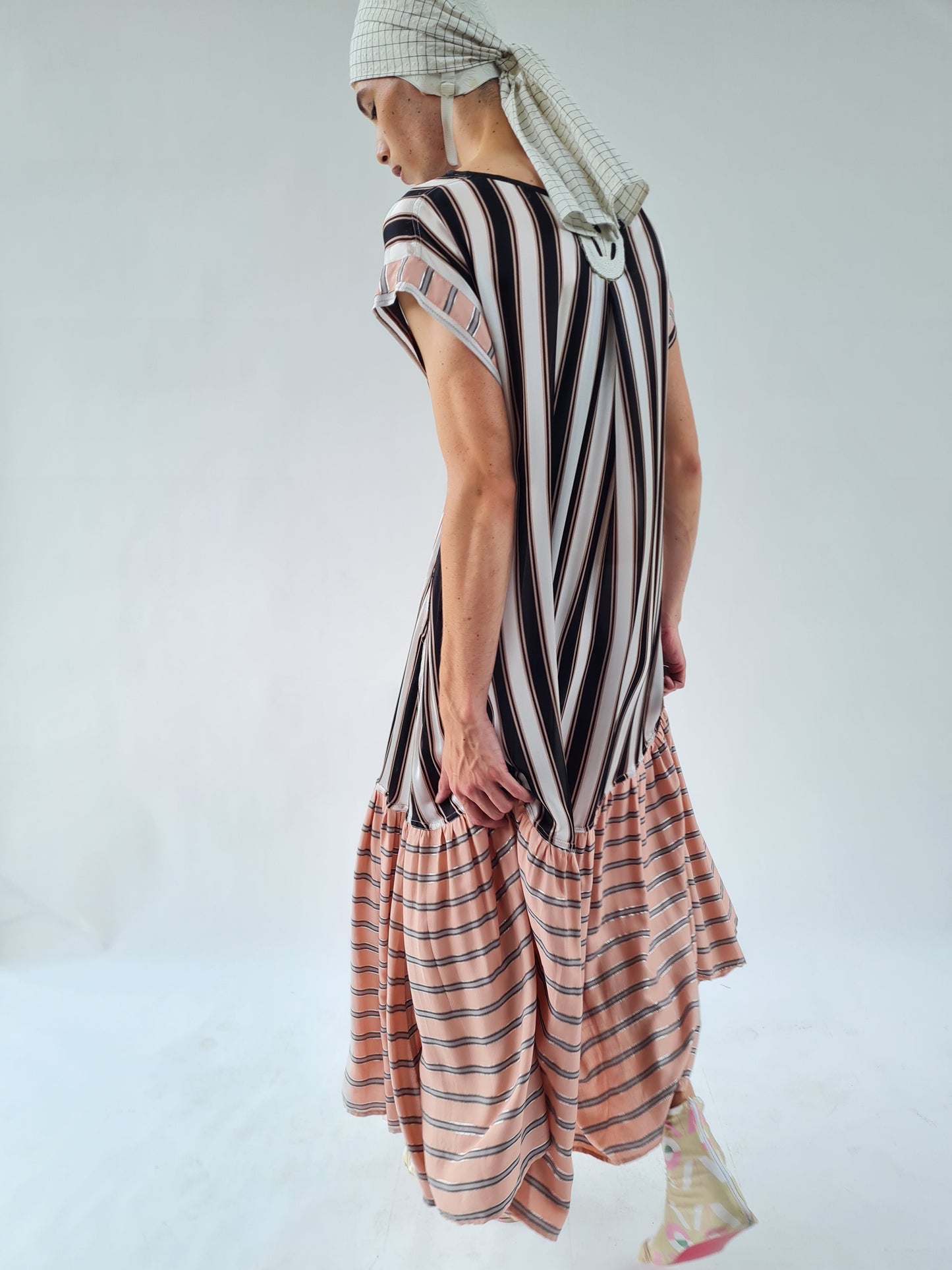 Pure Silk Maxi Dress with a Tie Belt