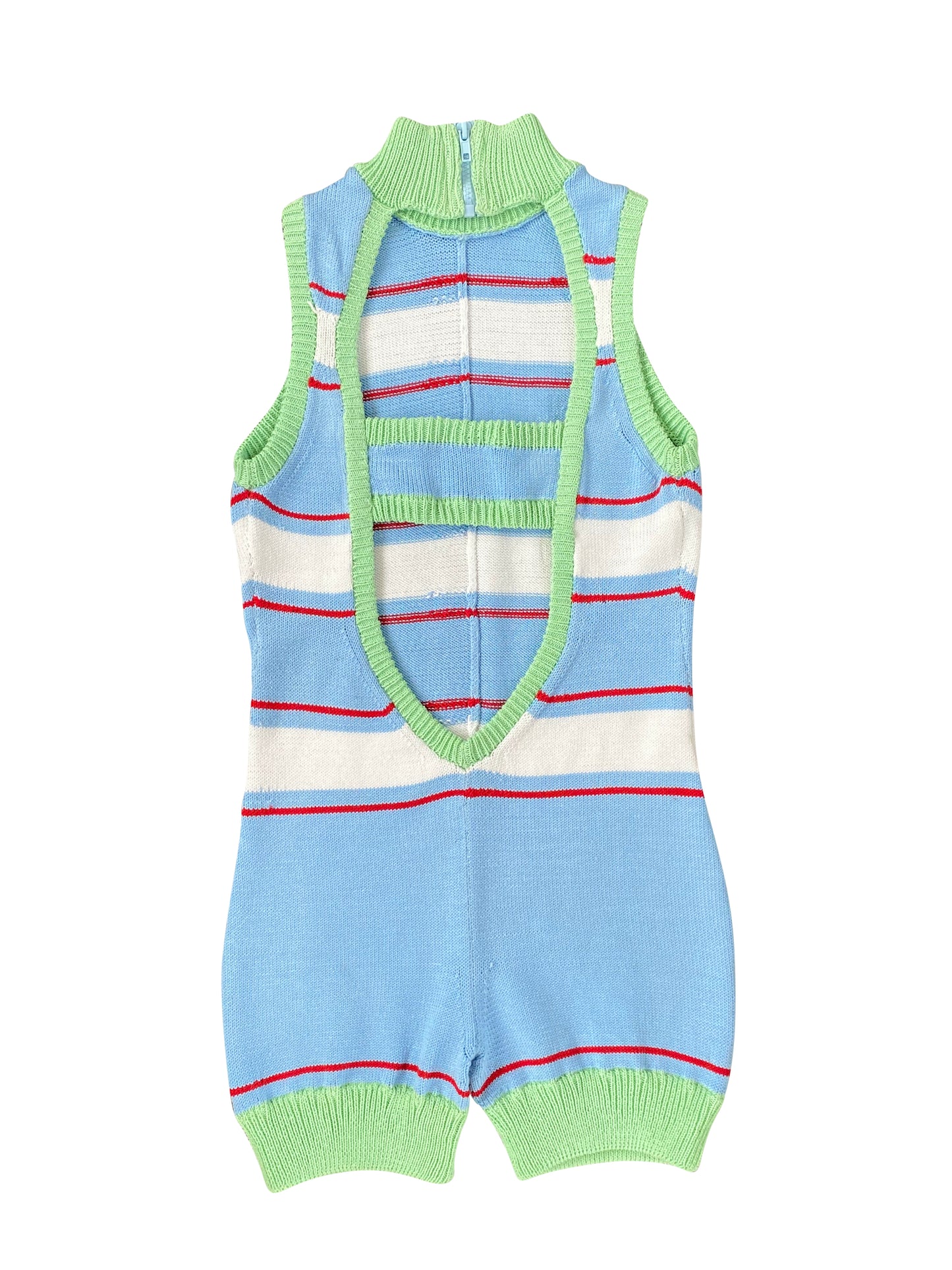 Baby Blue Poolside Knitted Leotard