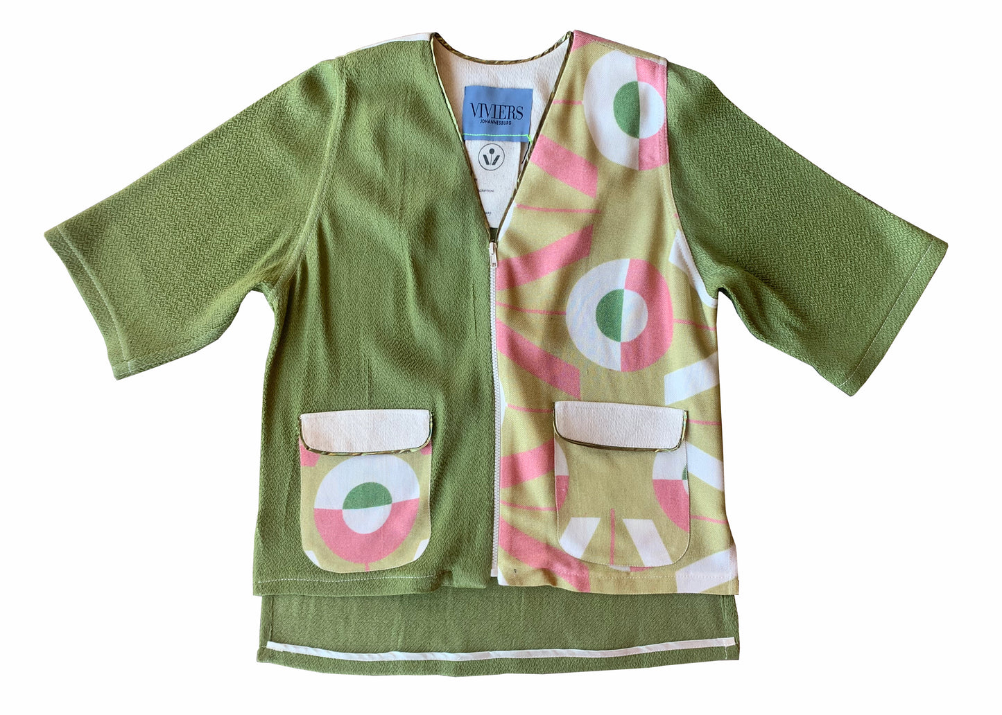 VIVI Monogram Green Twinset Shirt