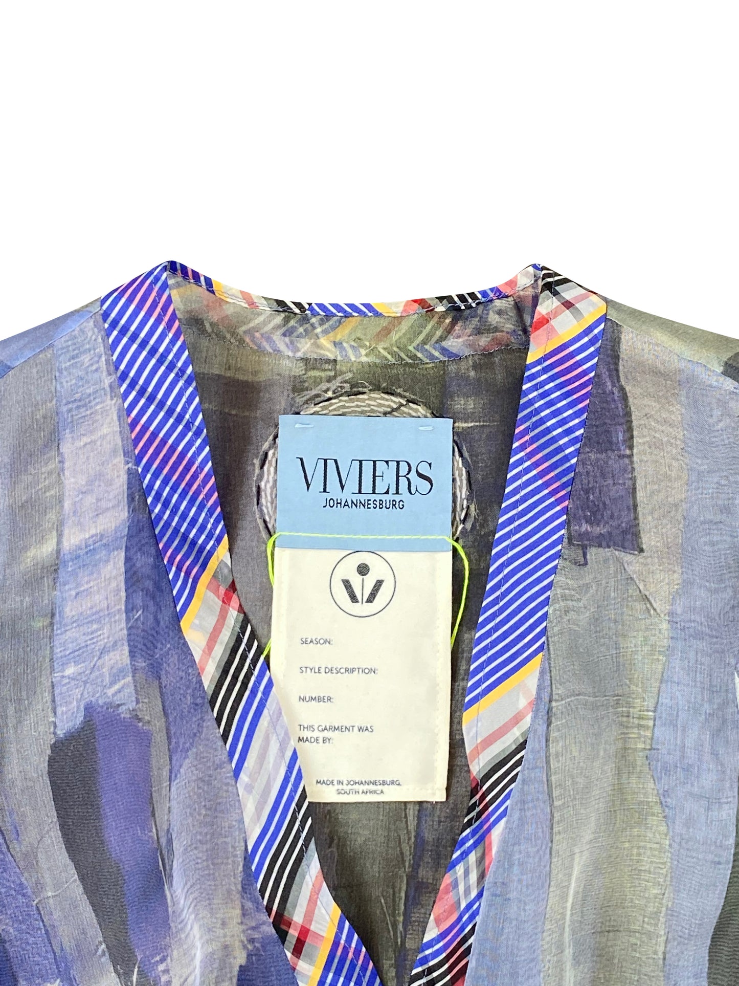 Artisanal Silk Organza Resort Mini Wrap Dress