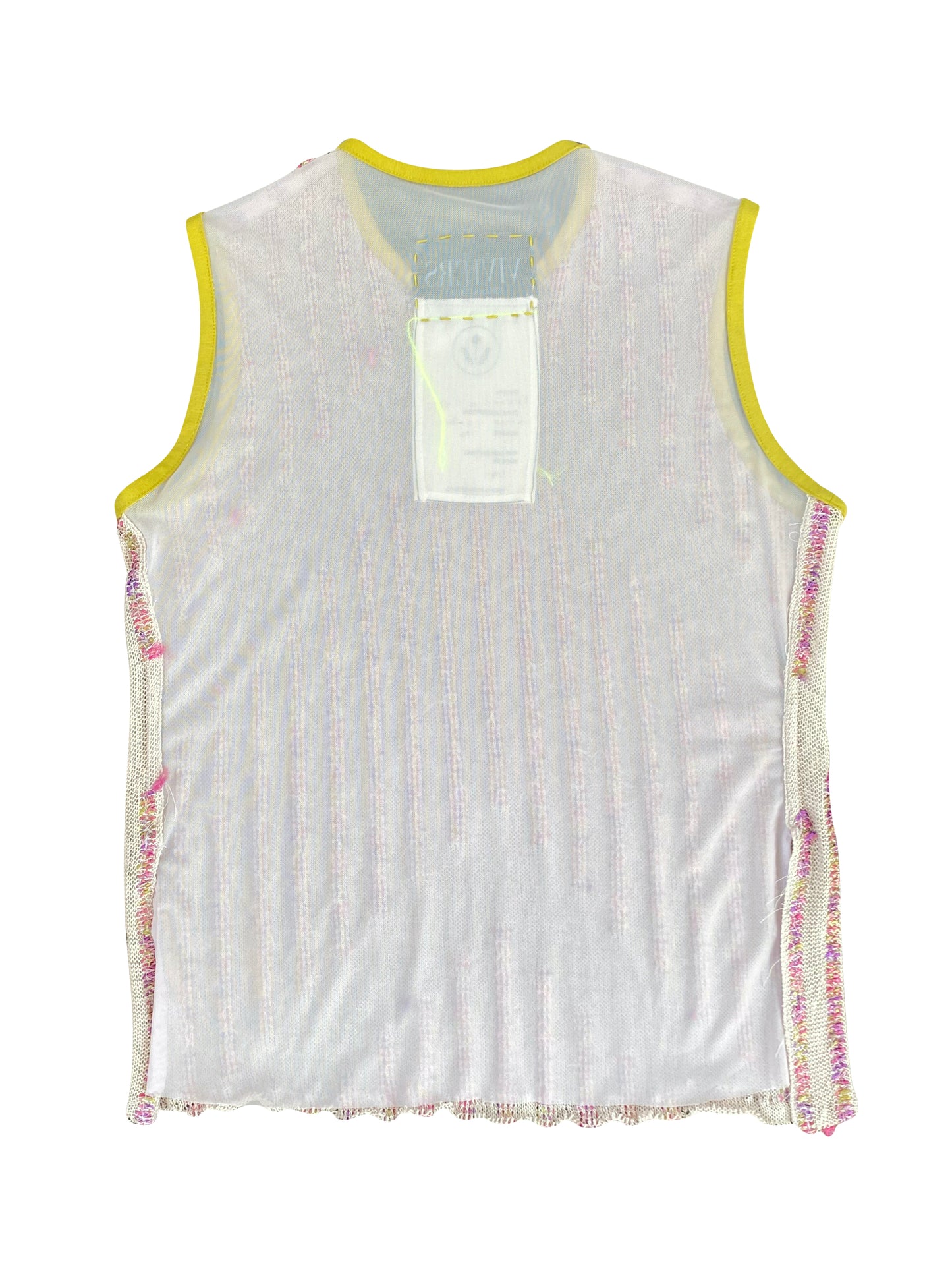 Vintage Silk Knit Pink & Yellow Top