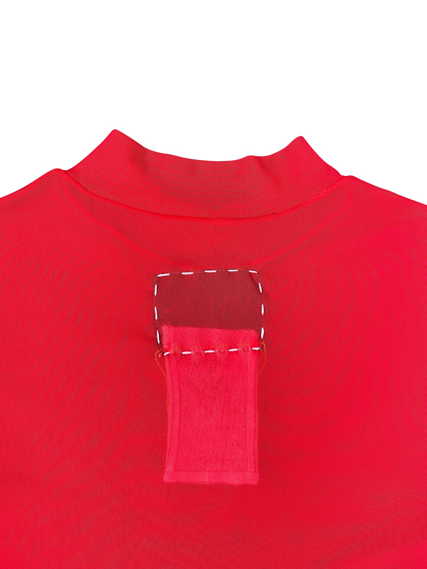 Red Stretch Mesh T-shirt