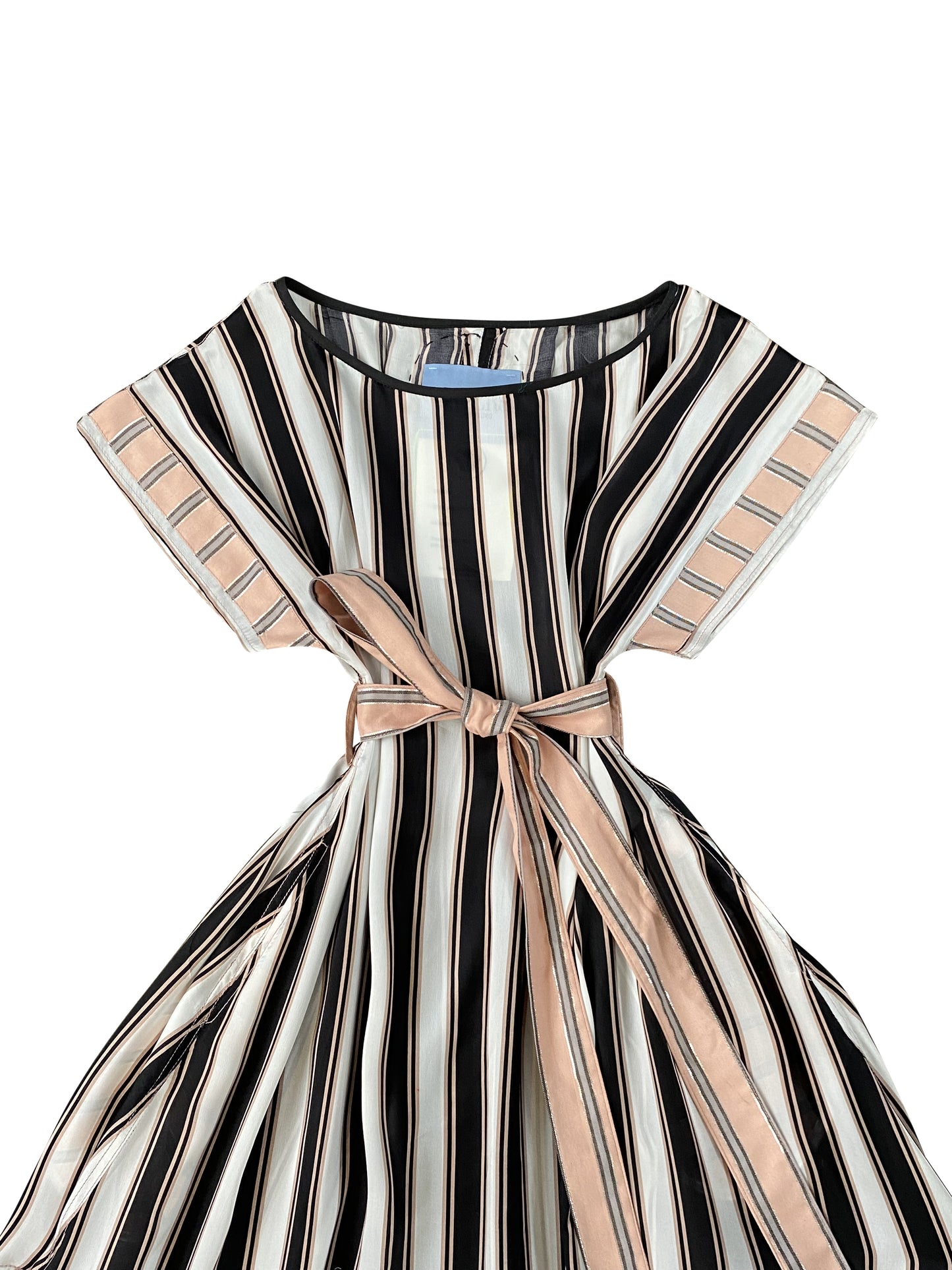 Pure Silk Maxi Dress with a Tie Belt