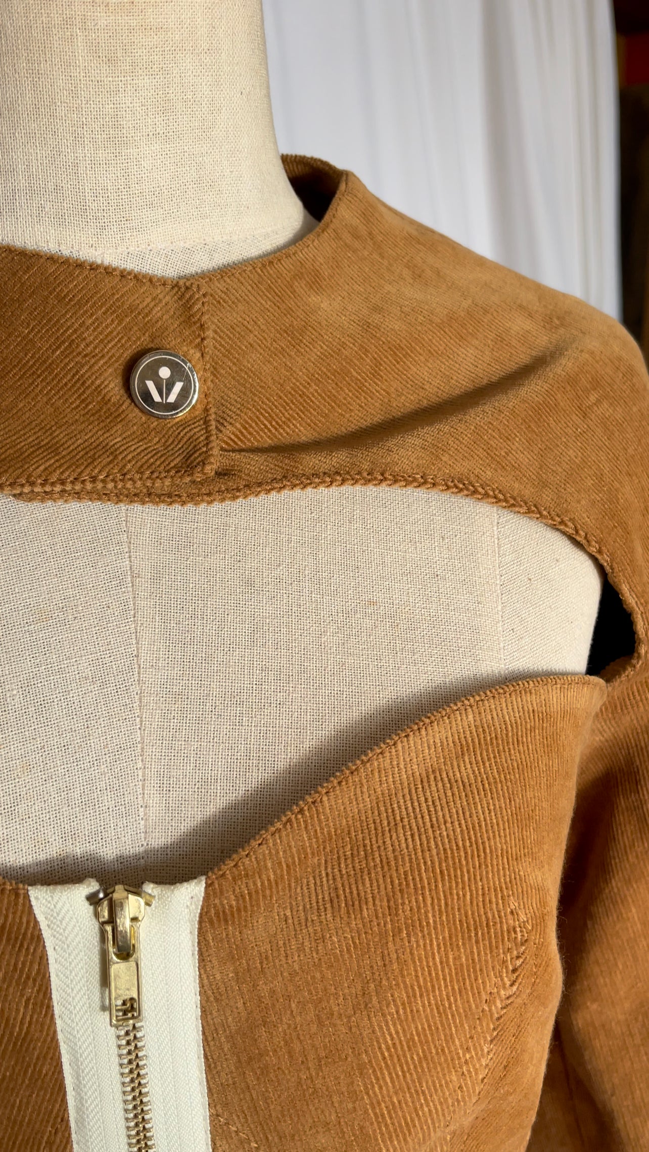 Cotton Corduroy Cocoon Dress