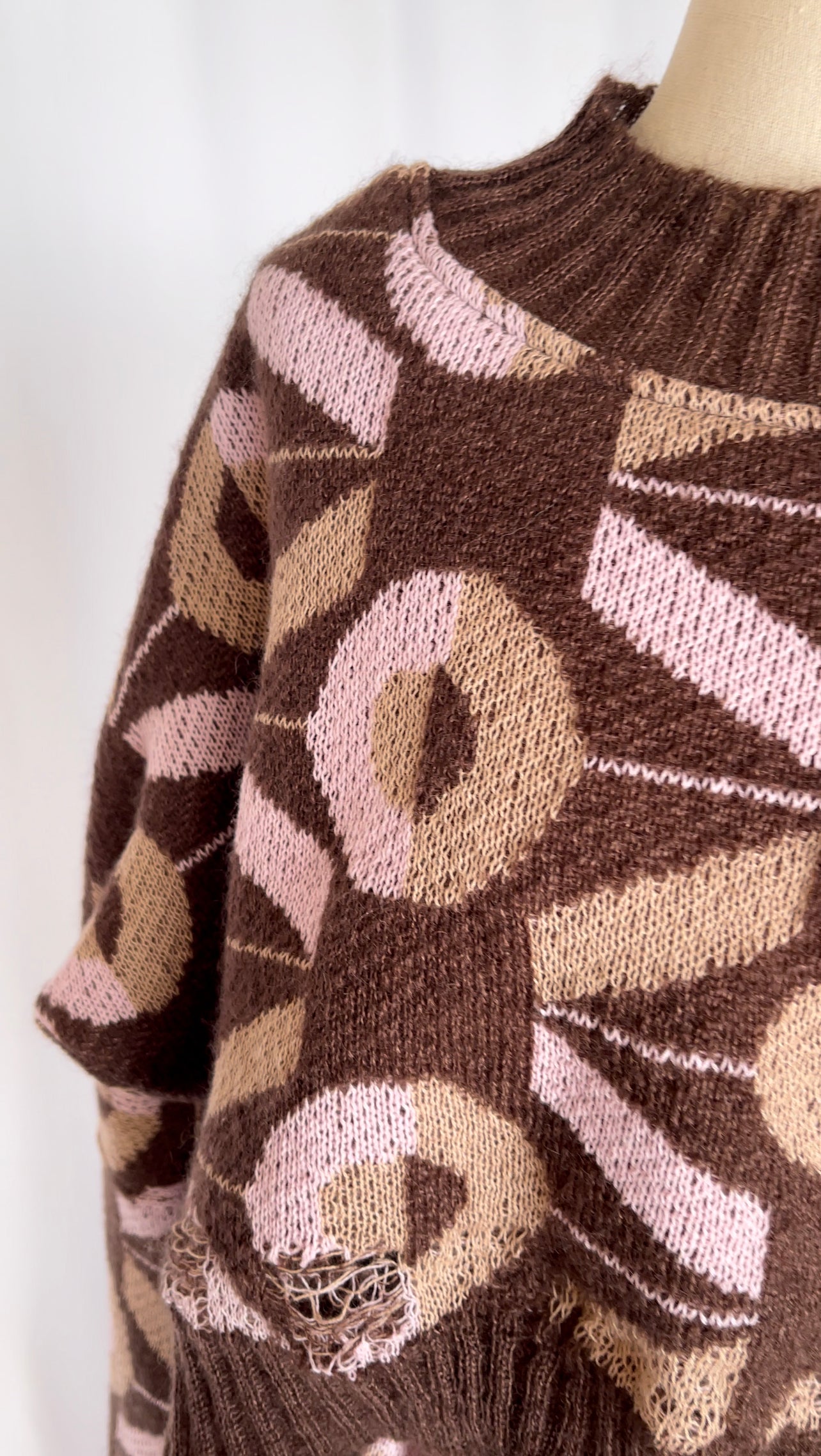 Deconstructed Vivi Monogram Locally Knitted Womb Dress