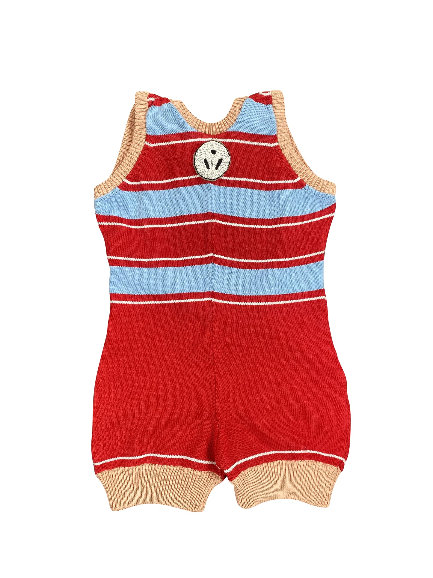 Red Poolside Knitted Leotard