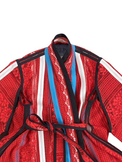 Baywatch Red Lace Kimono
