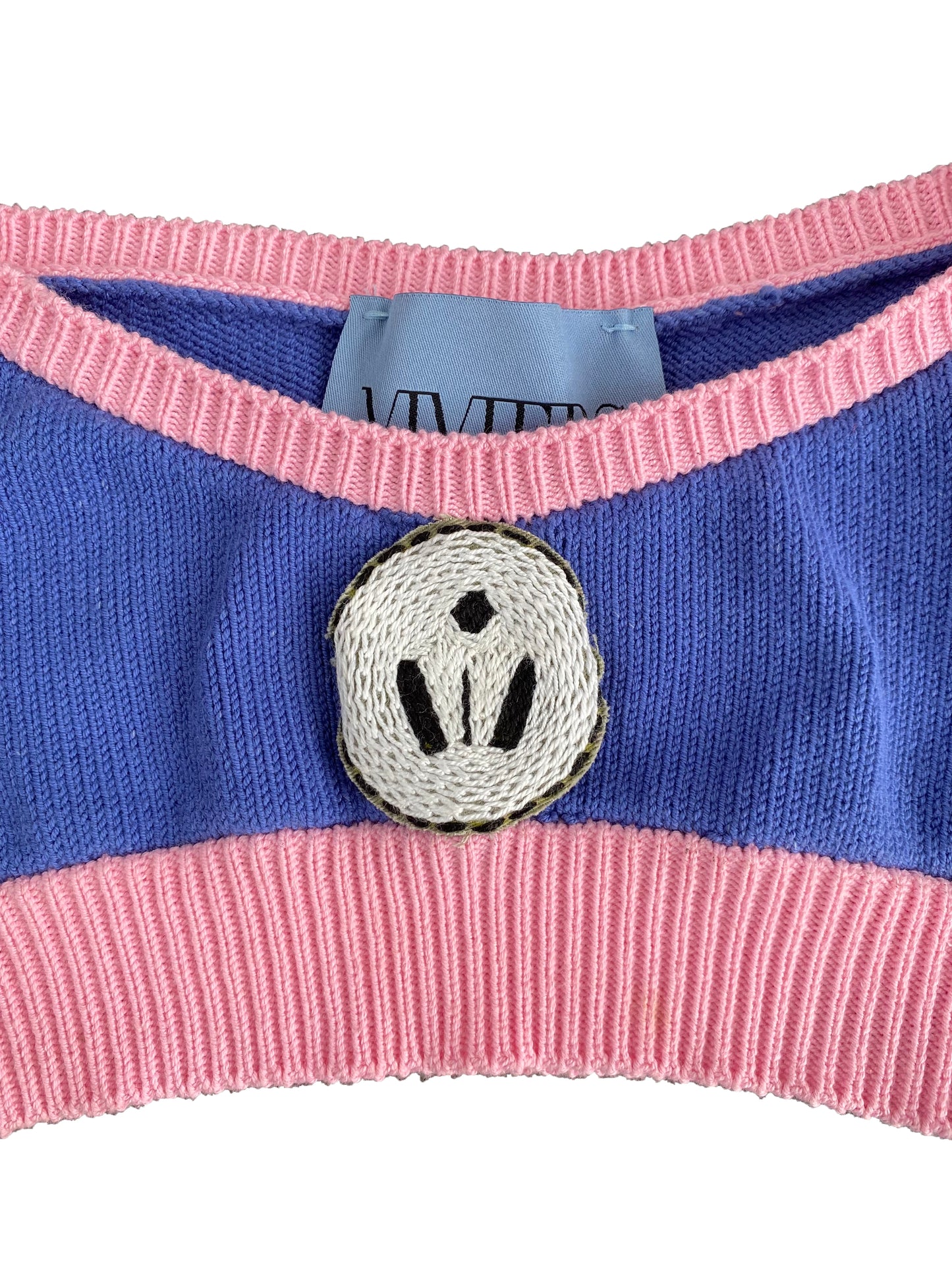 Blue & Pink Knitted Bikini Set