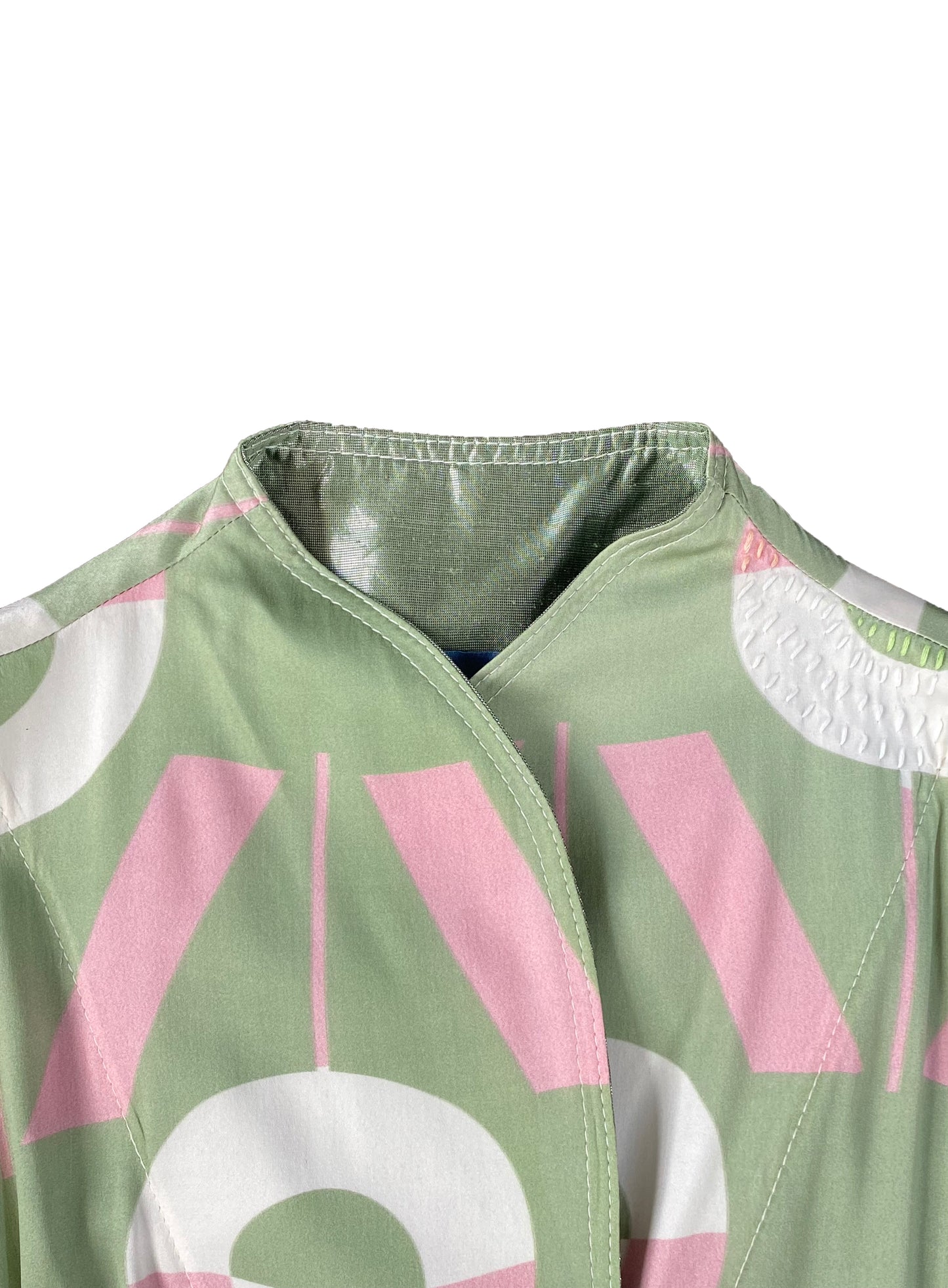 ViVi Monogram Signature Satin Jumpsuit with Hand Embroidery Stitches