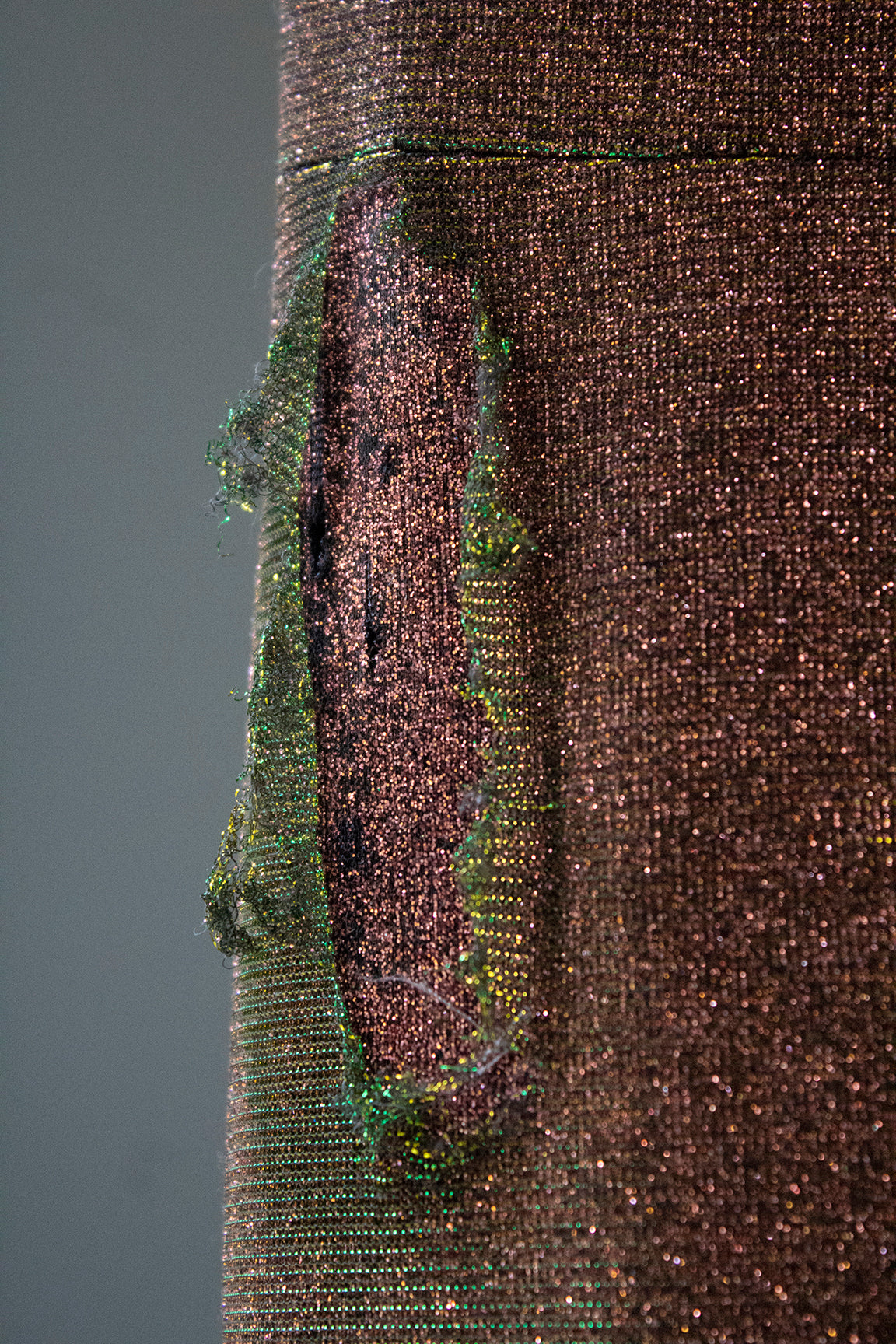 Liquid Oil Deconstructive Dress