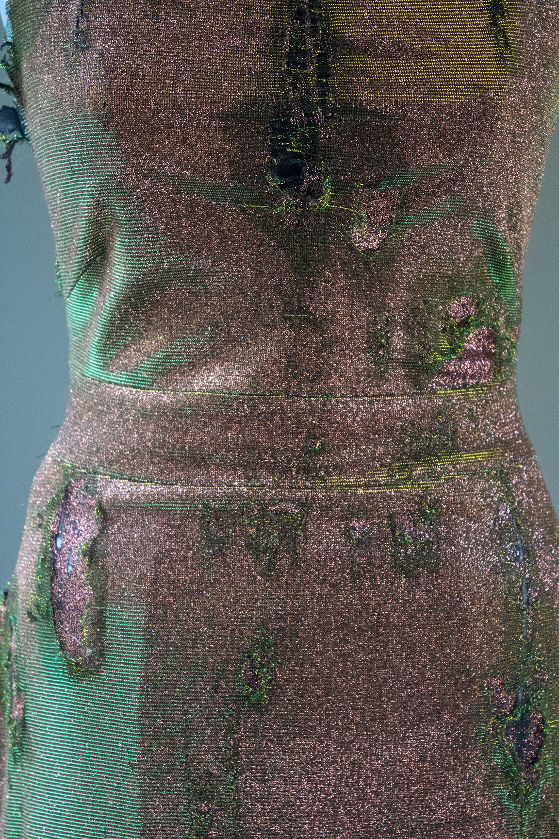 Liquid Oil Deconstructive Dress