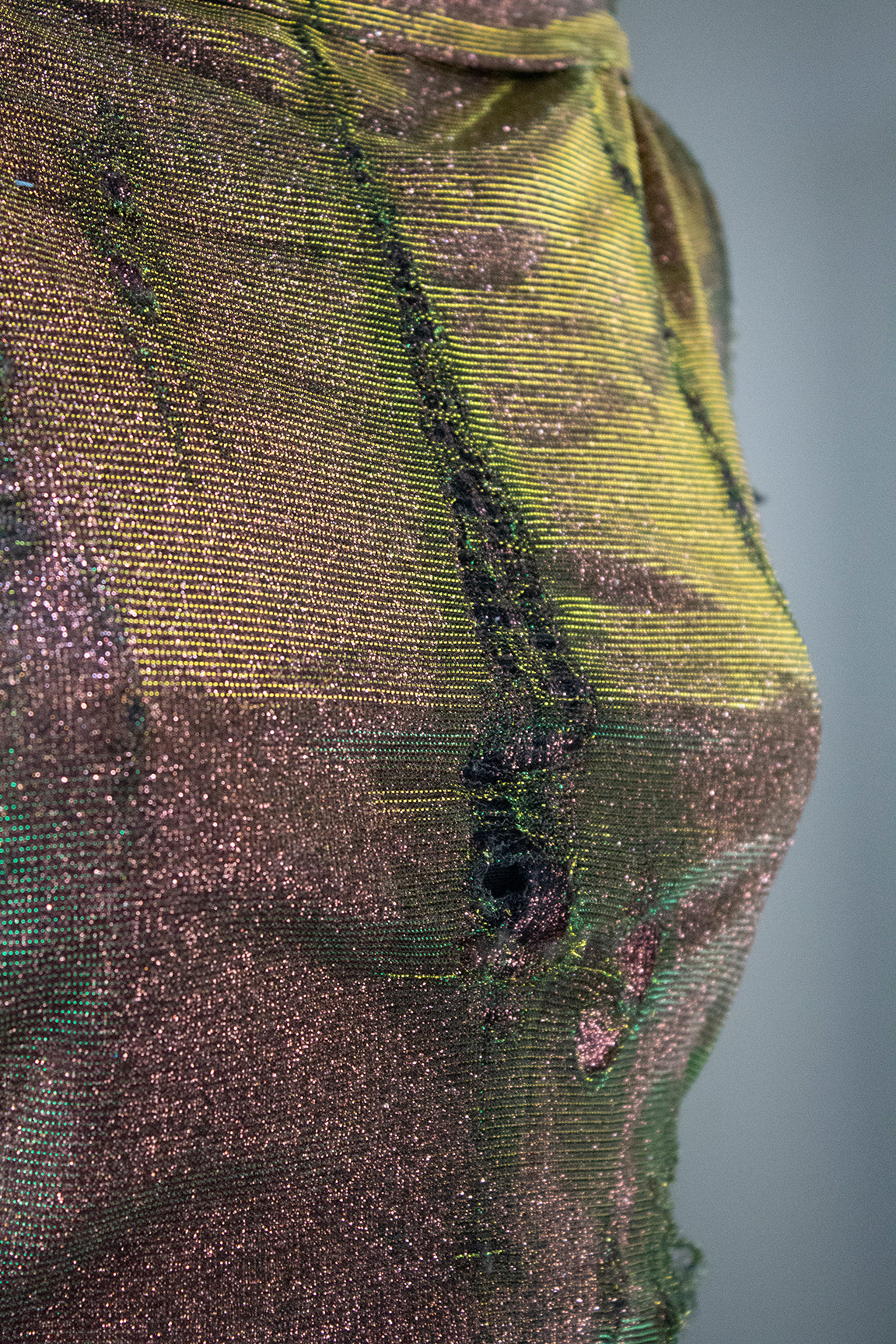 Liquid Oil Deconstructive Dress