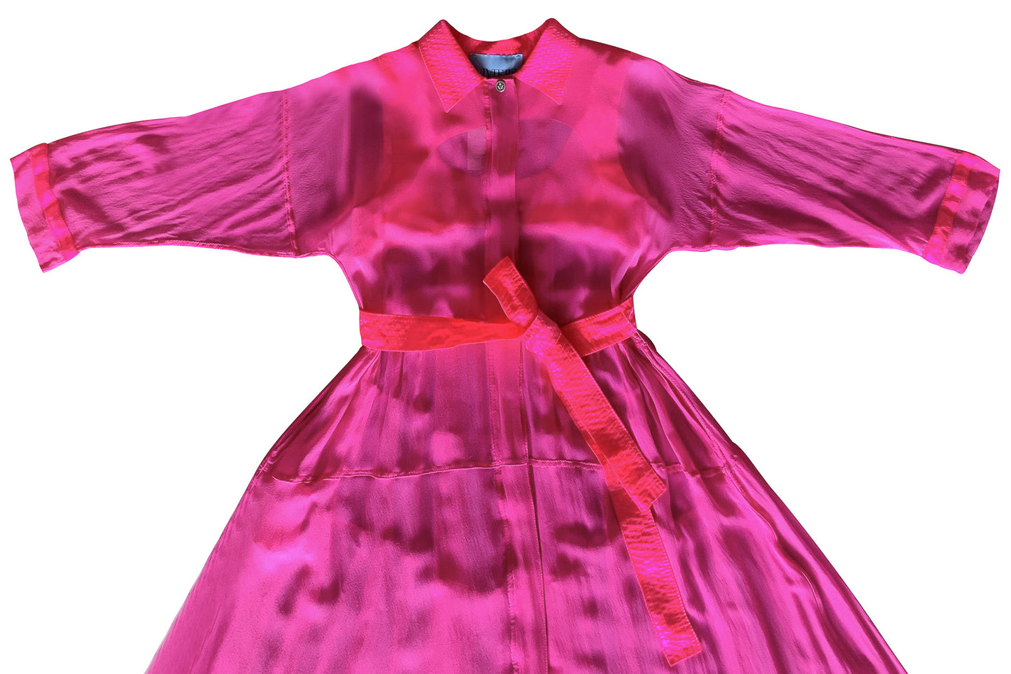 Pure Silk Georgette Shirt Dress