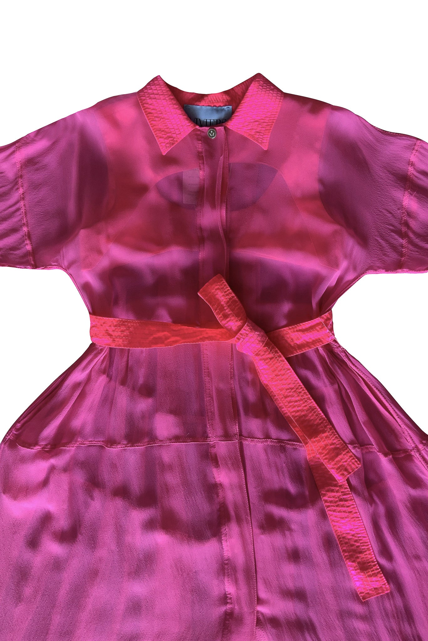 Pure Silk Georgette Shirt Dress