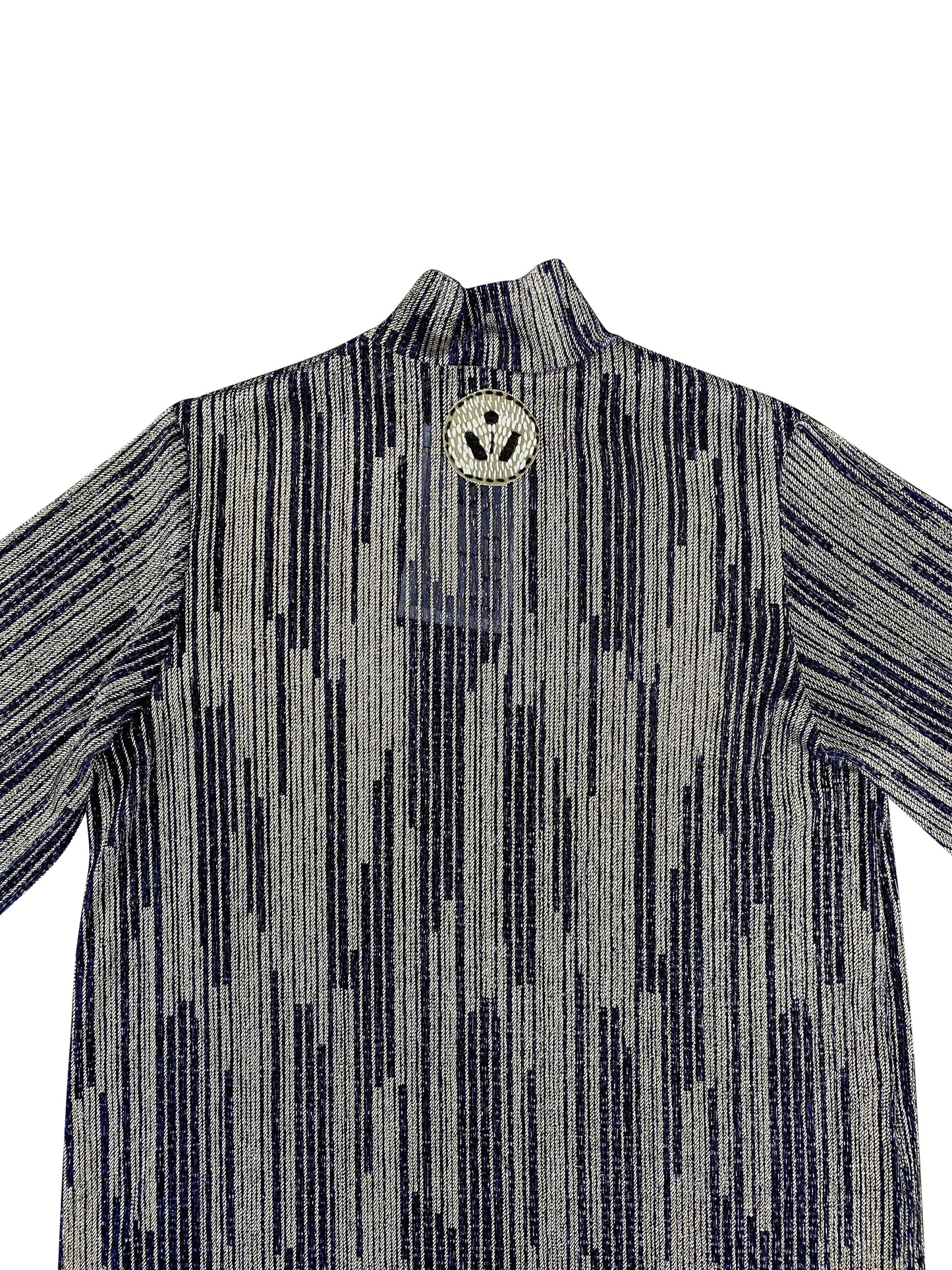 Shimmery Blue & Silver Poloneck T-shirt