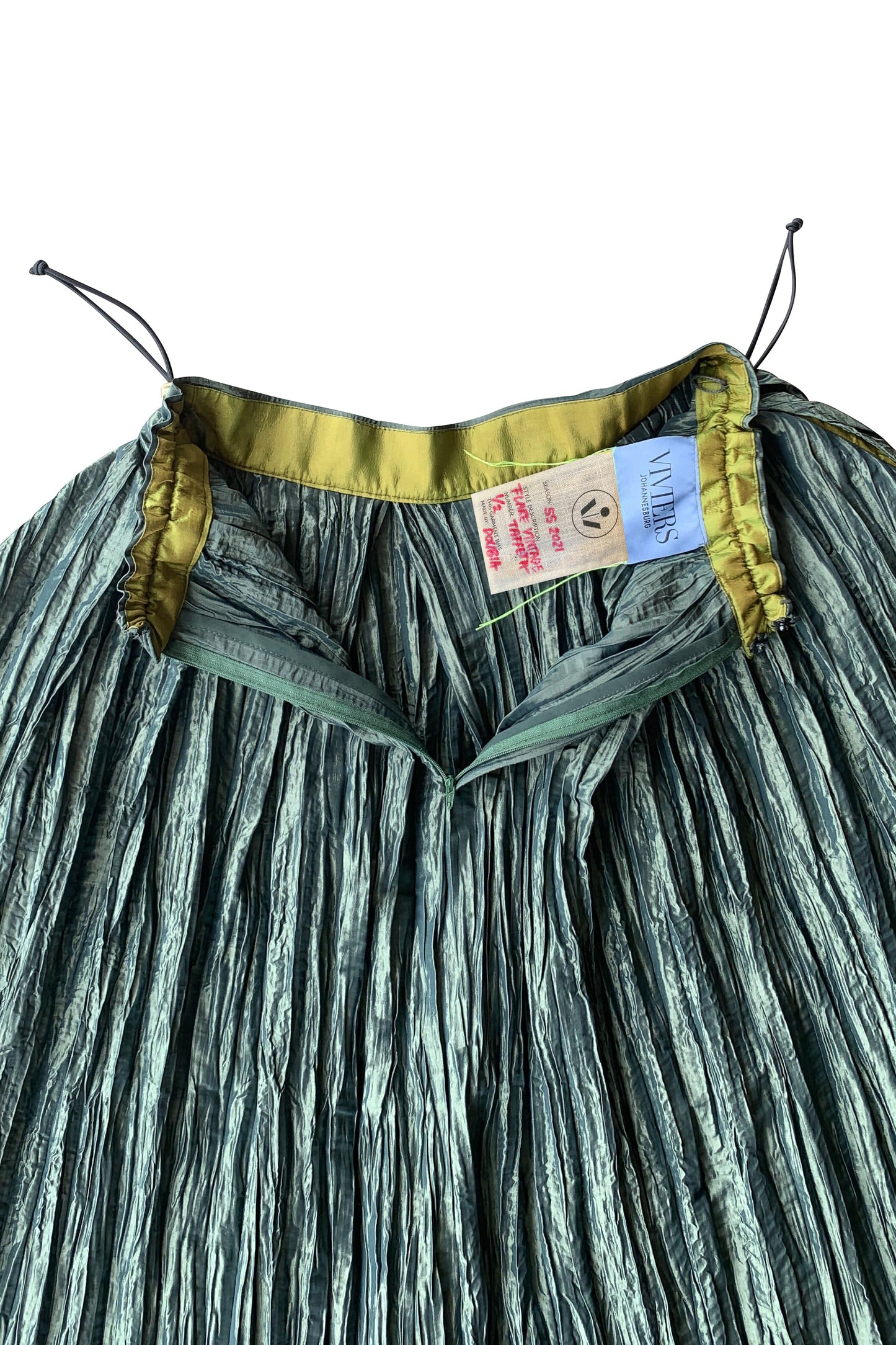 Flared Vintage Taffeta Skirt