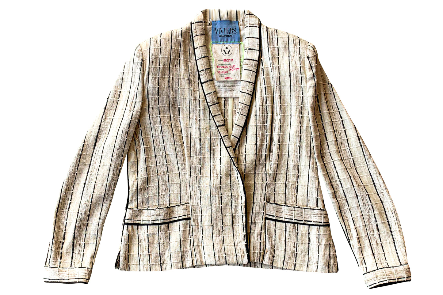 HAND-LOOMED SILK TAILORED JACKET