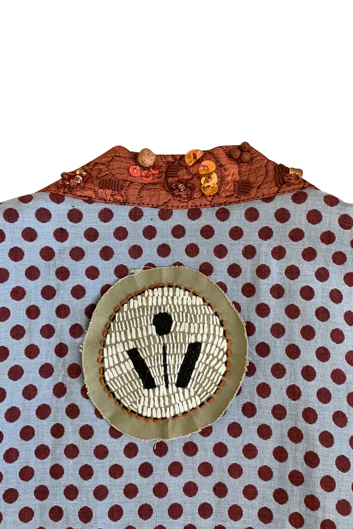 JAPANESE GOWN WITH FULLY HAND-BEADED LAPEL