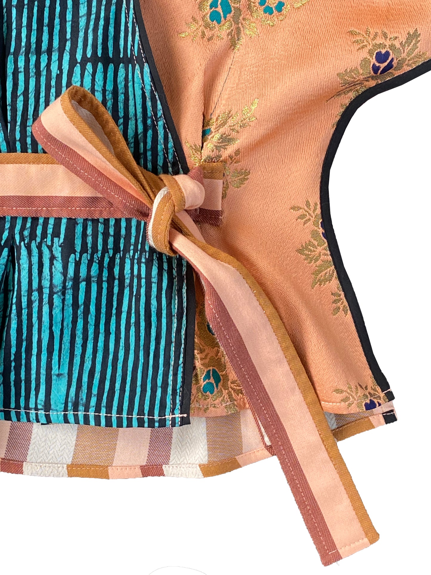 Signature Silk Brocade Wrap Top