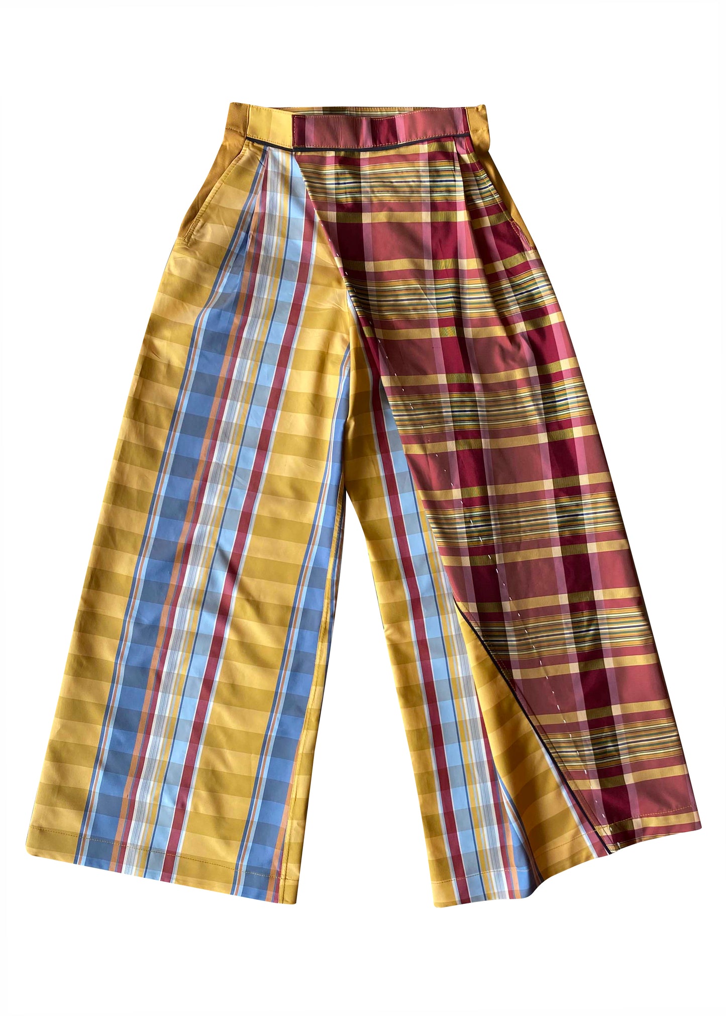 Rubix Cube Silk Taffeta Wrap Pants