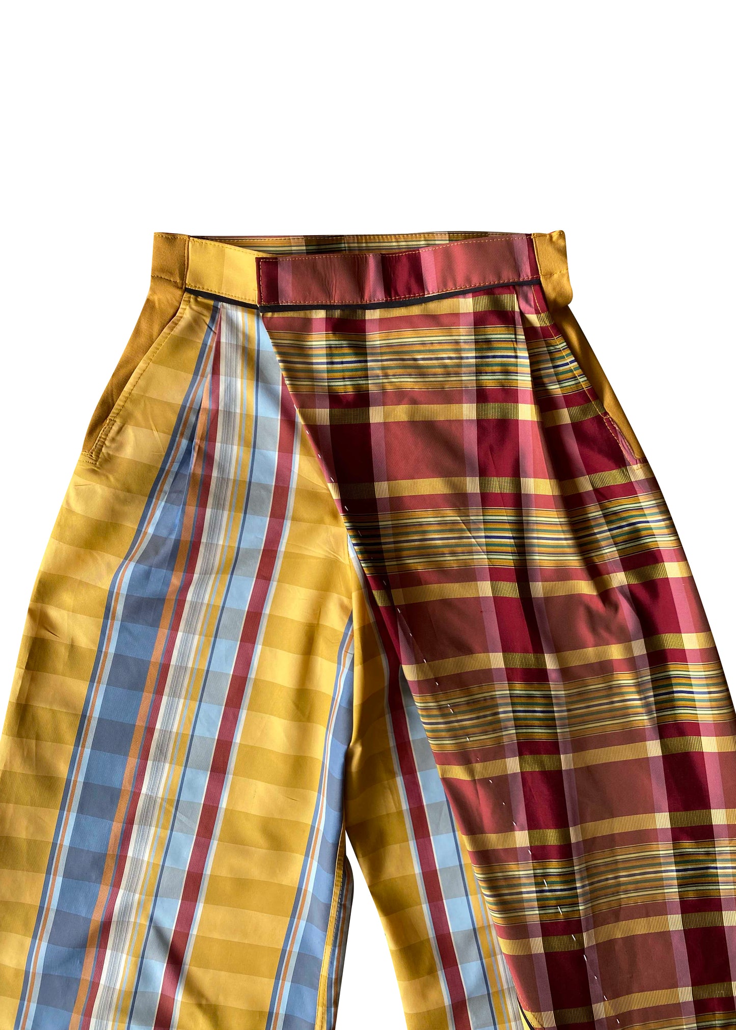 Rubix Cube Silk Taffeta Wrap Pants