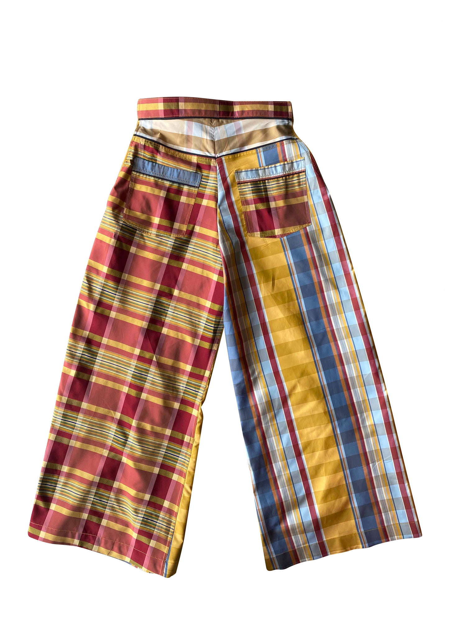 Rubix Cube Silk Taffeta Wrap Pants