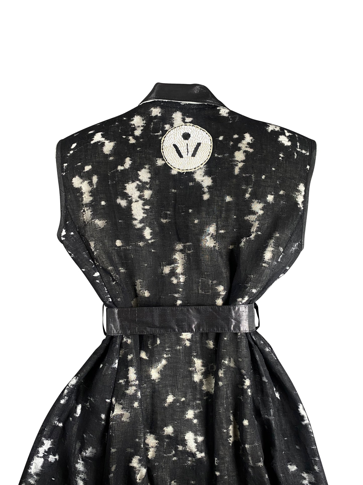 'The Moths Ate My Coat' Sleeveless Linen & Organic Hemp Tailored Dress Coat