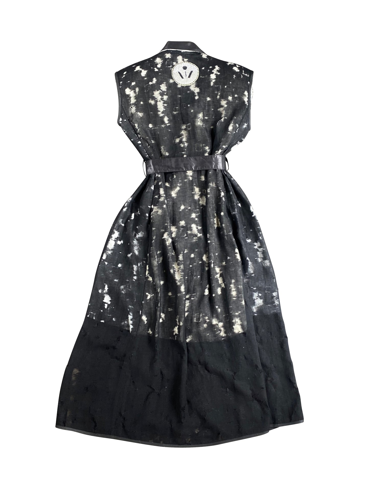 'The Moths Ate My Coat' Sleeveless Linen & Organic Hemp Tailored Dress Coat